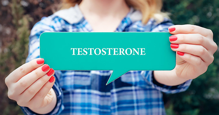 Why is a woman's testosterone lowered