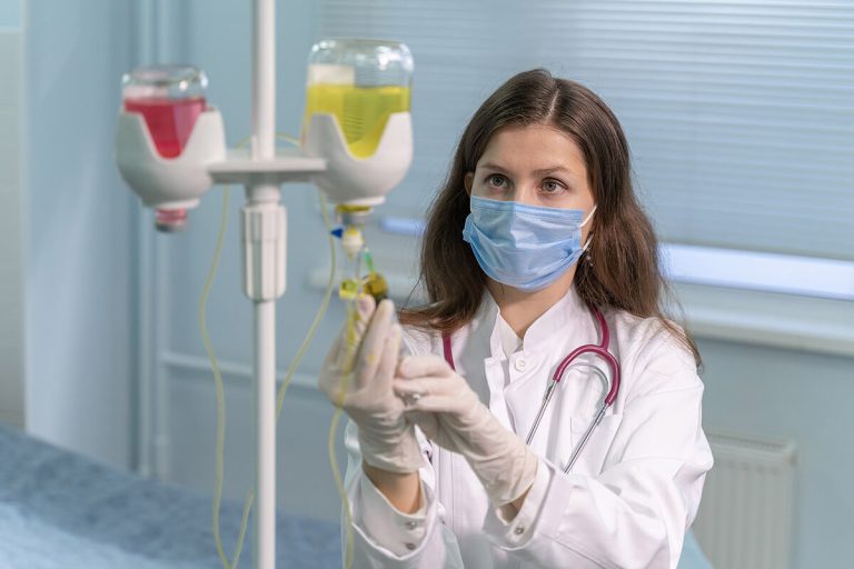 How does an IV drip work